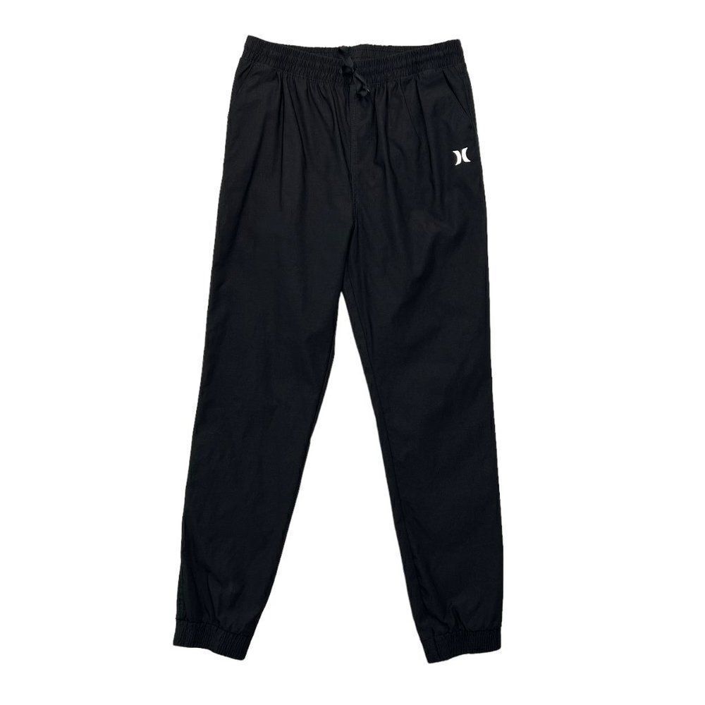 Hurley Sweatpants Boy's Size XL Black Athletic Running Stretch Windbreak Joggers